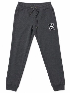 Aeropostale NYC Heritage Fleece Charcoal Gray Drawstring Joggers Size XS women’s